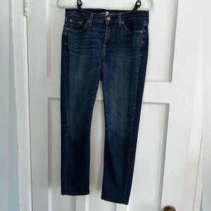 7 For All Mankind Roxanne Ankle Jeans | Dark Wash | Size 29